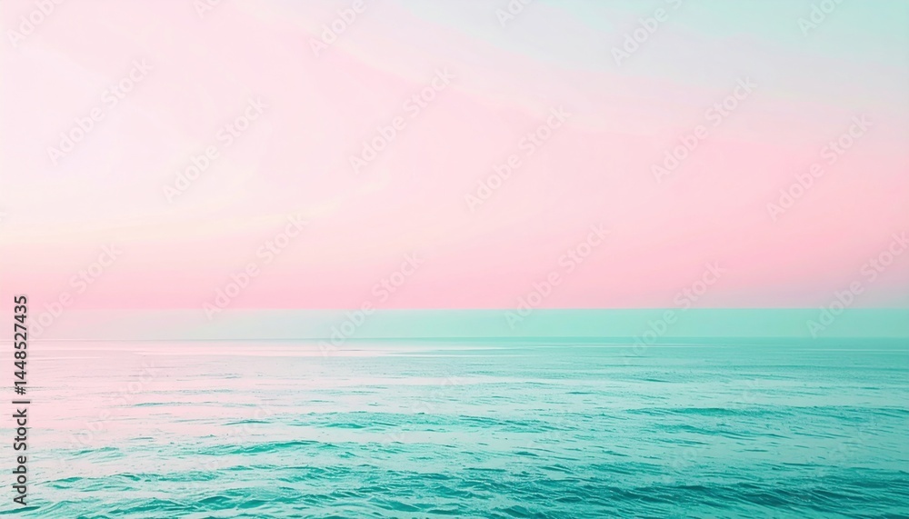 Obraz premium Calm ocean waves at sunset seaside nature photography serene environment tranquil viewpoint relaxation concept