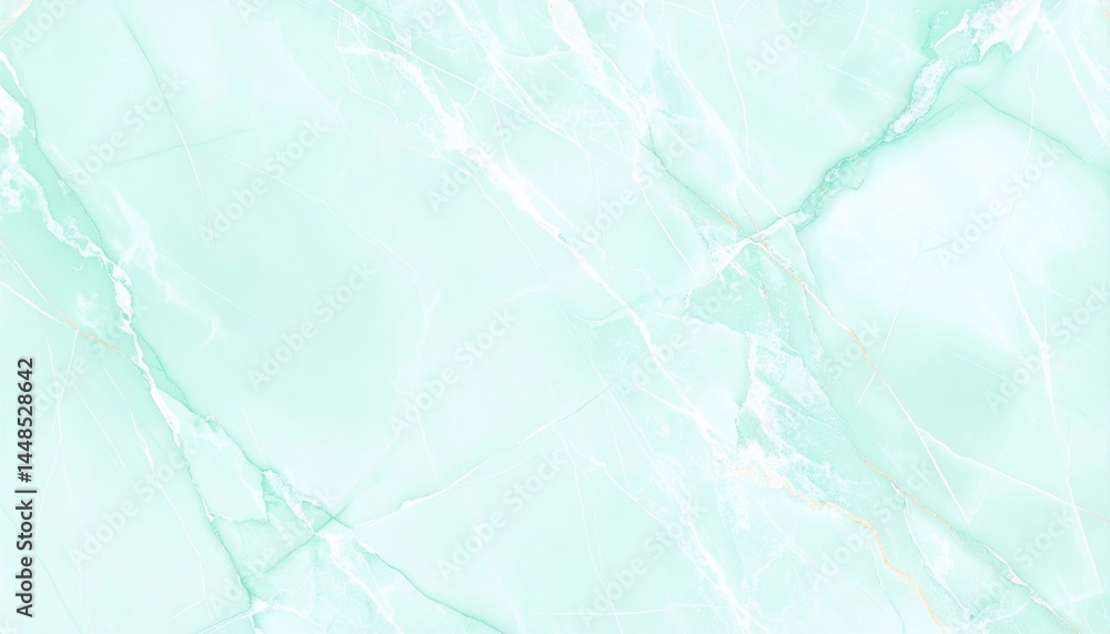 Fototapeta premium Elegant mint green marble texture digital art background abstract design smooth finish aesthetic style