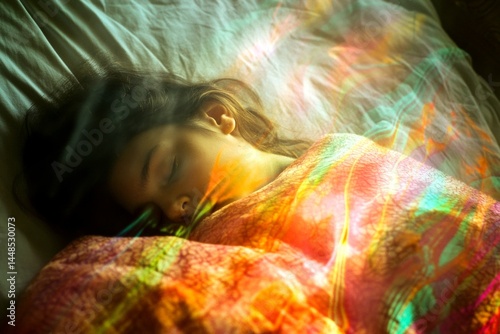 Obraz na płótnie Metaphorical sleep apnea feelings of a long-lasting disorder. Pain management. Chronic disorder - sleep apnea: abstract image of human state. Disease prevention. Wellness strategy. First a. w salonie