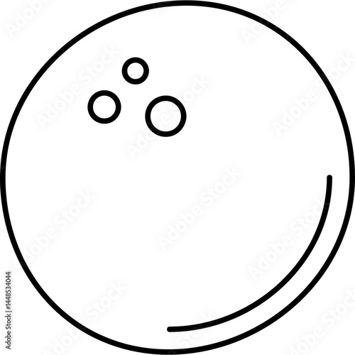Flat Vector Illustration of a Tropical Coconut Fruit
