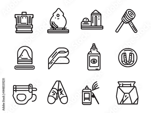 Creative Street Artist Illustrating Urban Culture in Line Art