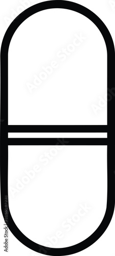 Minimalist Black and White Capsule Line Drawing
