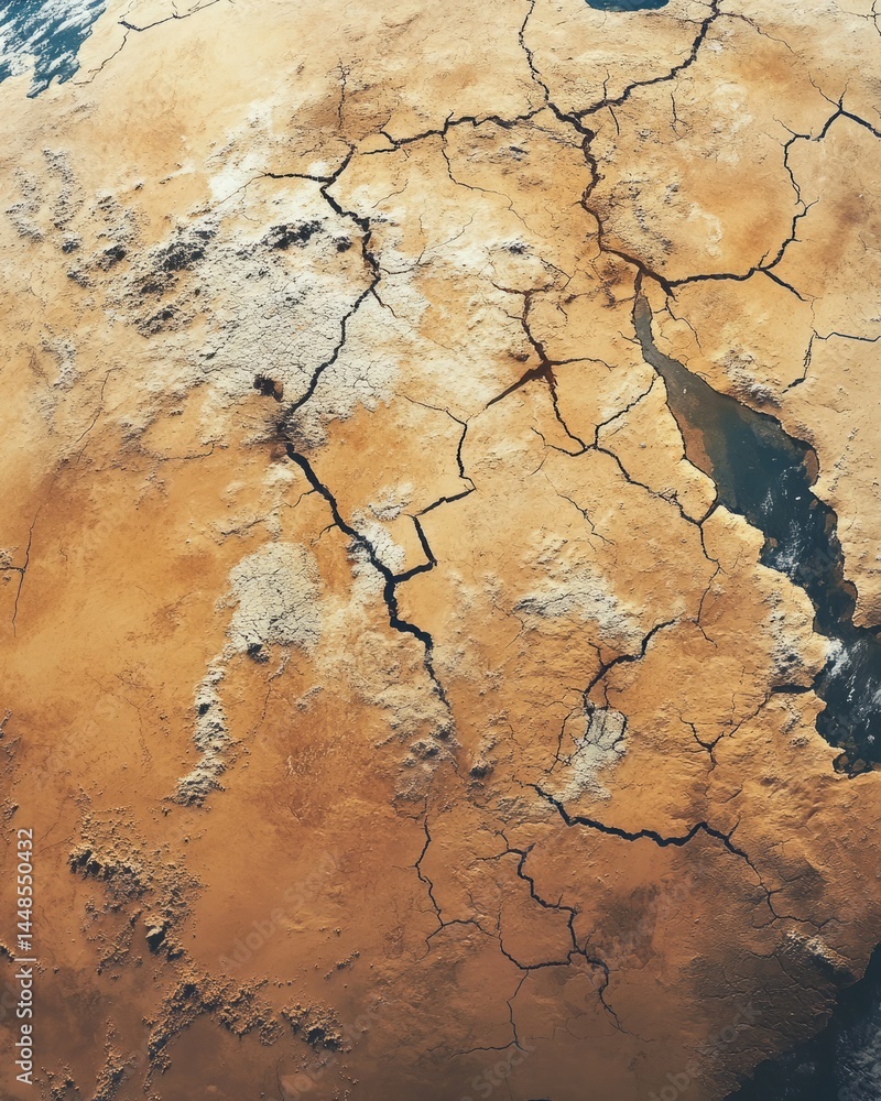 Fototapeta premium Earth Observed from Space: Heavy Monsoon Clouds over South Asia