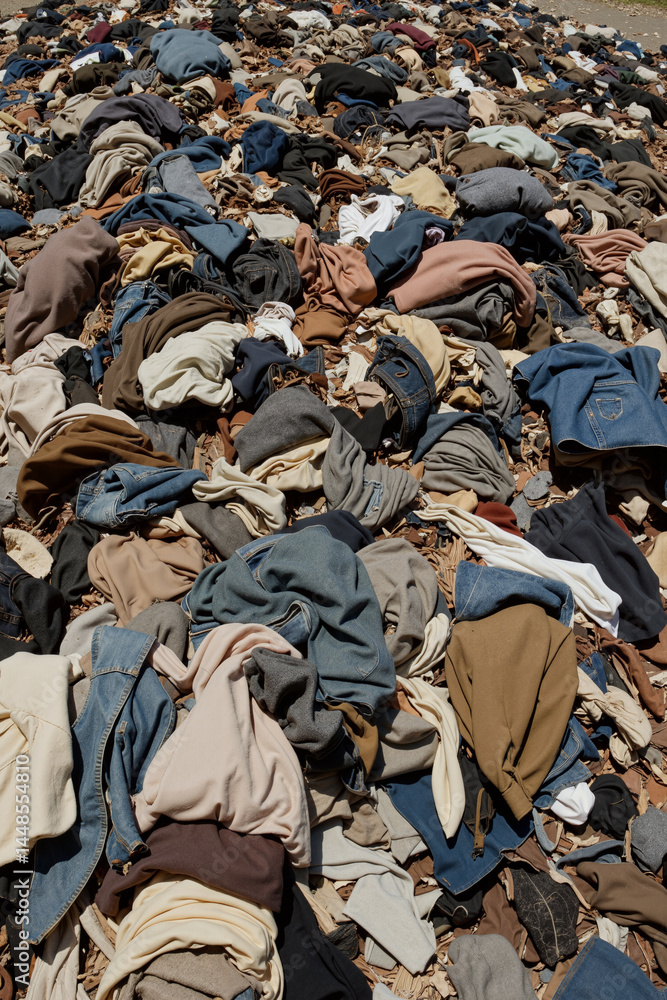 a pile of clothes is shown in a field a pile of clothes is shown in a field