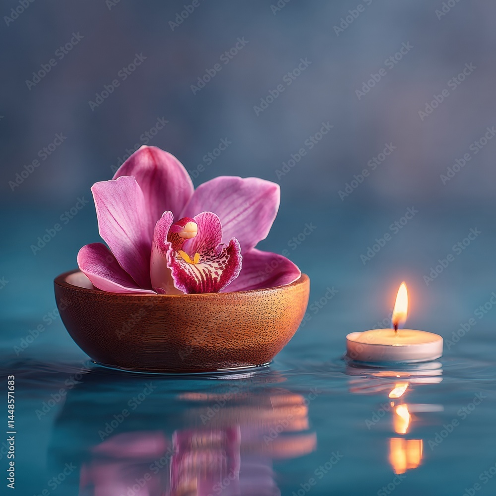Mindful Wellness Ritual Soft Orchid and Candlelight Easter Tranquility - Spiritual Renewal and Holistic Self-Care Meditation Styling Mindful Wellness Ritual Soft Orchid and Candlelight Easter Tranquility - Spiritual Renewal and Holistic Self-Care Meditation Styling