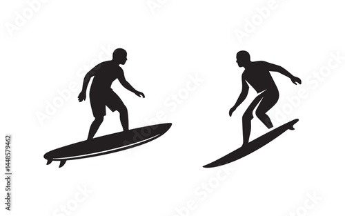 silhouette of a surfer