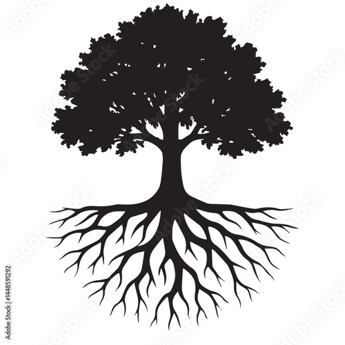 tree silhouette vector