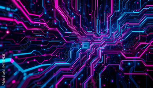 ia generated. circuit board background	