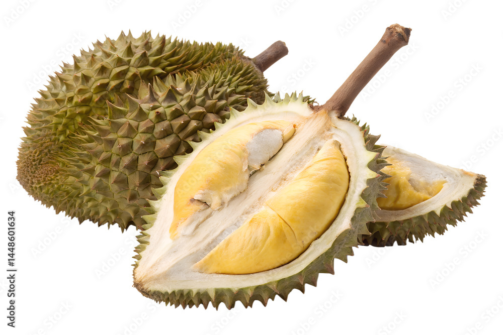 Obraz premium durian isolated on white background