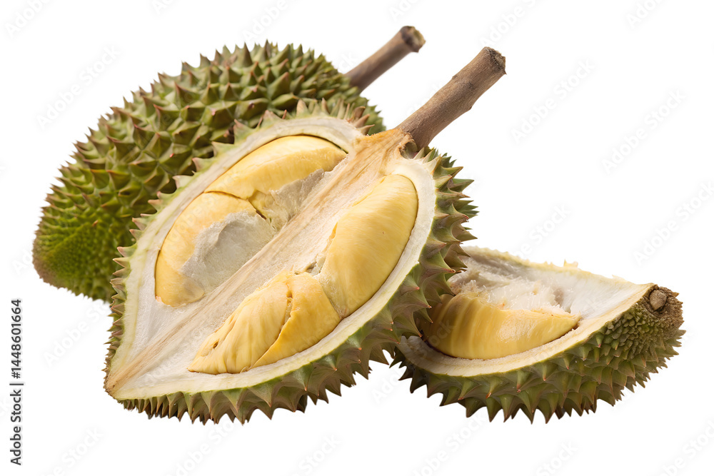 Fototapeta premium durian isolated on white background