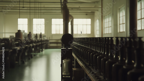 Vintage industrial factory interior