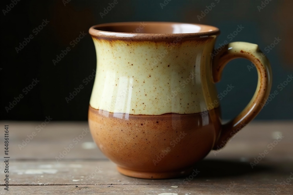 Large rustic stoneware mug, slightly textured surface , isolated, crackle, texture Large rustic stoneware mug, slightly textured surface , isolated, crackle, texture