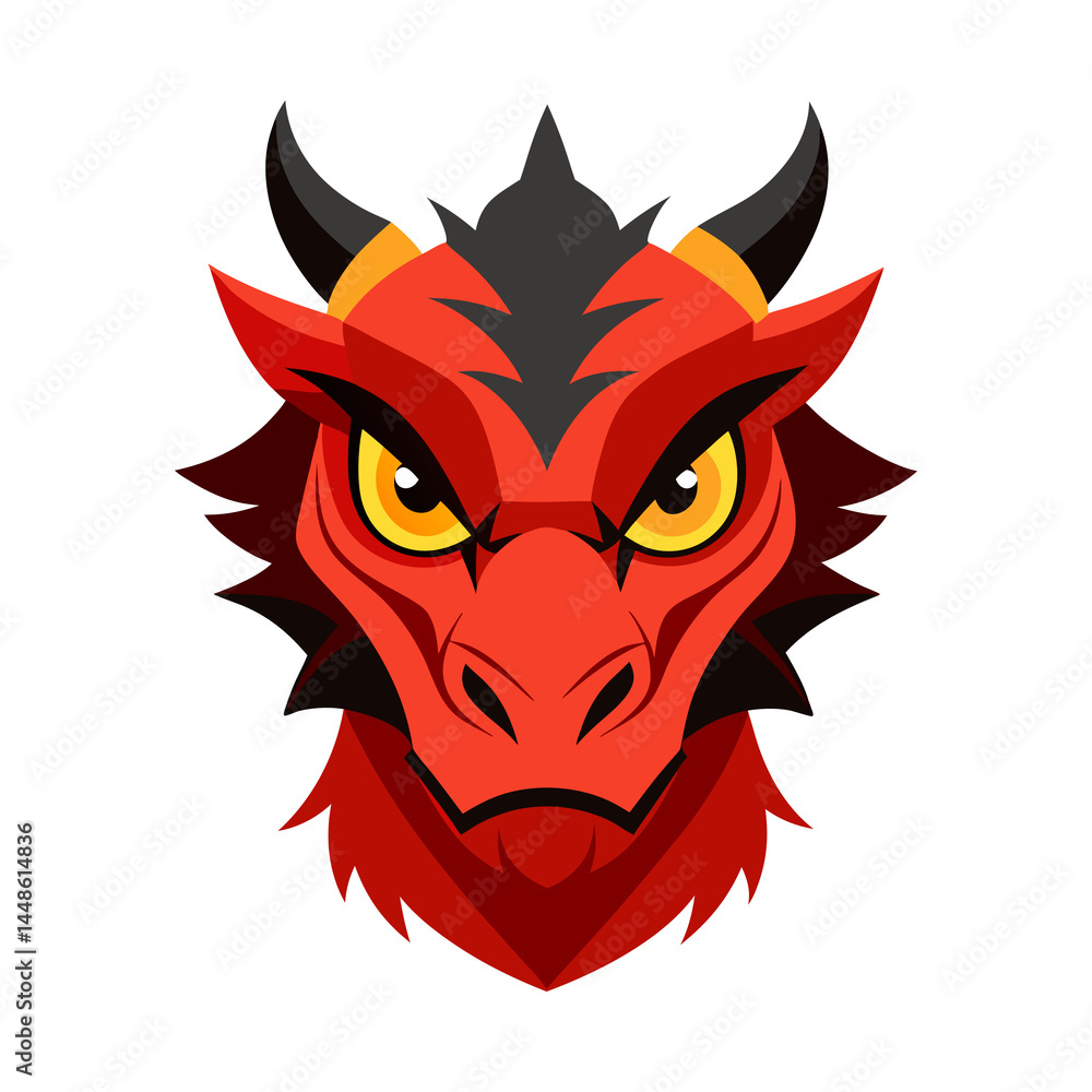 Dragon Face Fantasy Vector Dragon Face Fantasy Vector