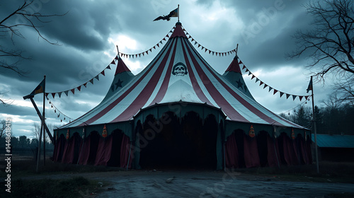 Abandoned Circus Tent - Spooky Halloween Concept
