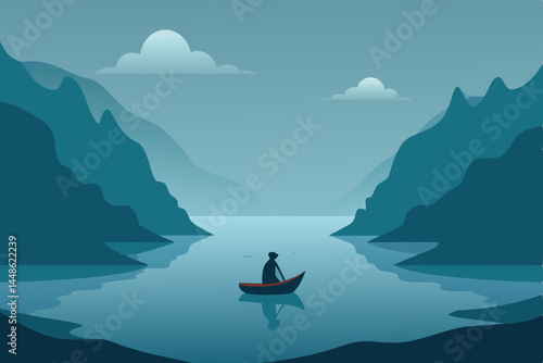 boat on the lake