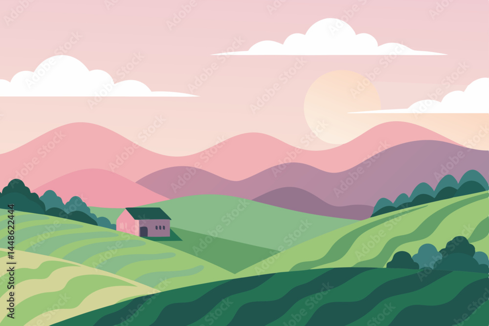 Obraz premium landscape with mountains