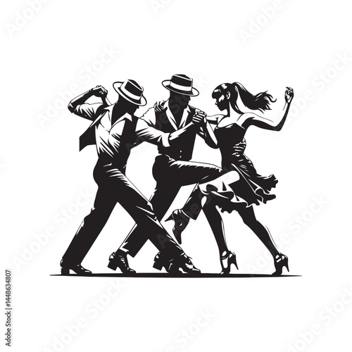 Merengue Dancers Vector (4).eps
