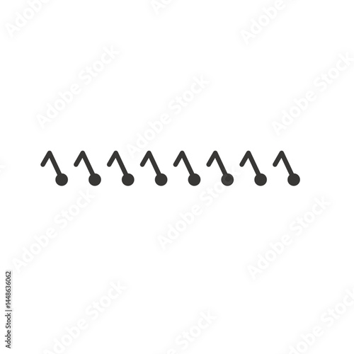 Metal binders. Notebook and calendar clips. Spiral and rings bonding stationery Vector notebook illustration.