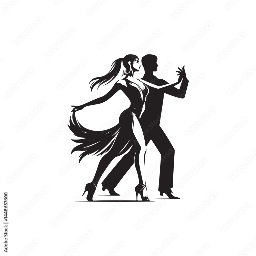 Obraz premium Rumba Dancers Vector (2).eps