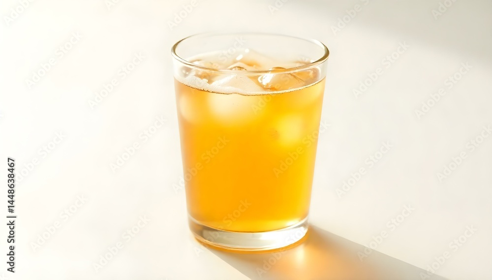 glass of Apple juice on a white background glass of Apple juice on a white background