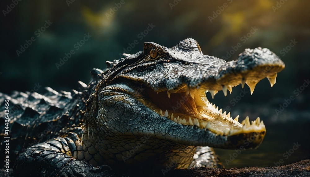 Fototapeta premium Crocodile's open jaws