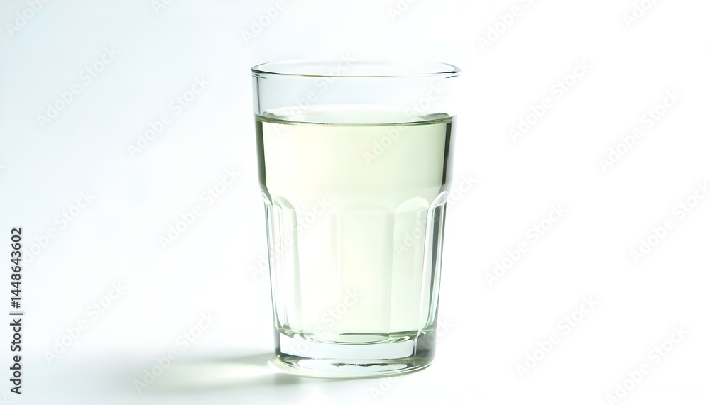Glass of drinking water isolated on a white background Glass of drinking water isolated on a white background