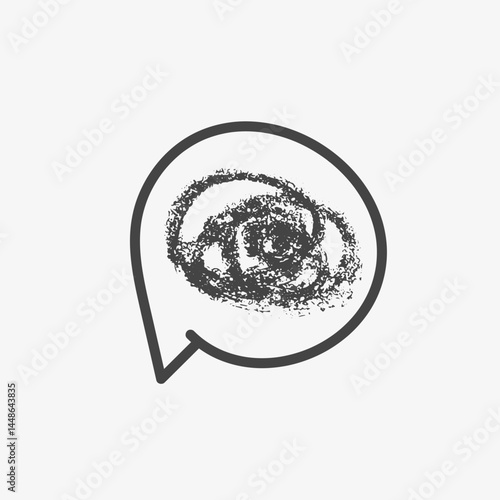 Chaos, confused thoughts. Stress or nervousness concept. Vector illustation