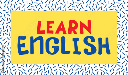 learn english lettering. vector illustration