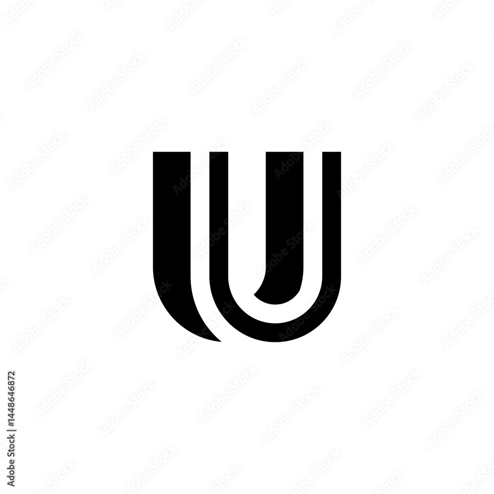 letter U logo letter U logo