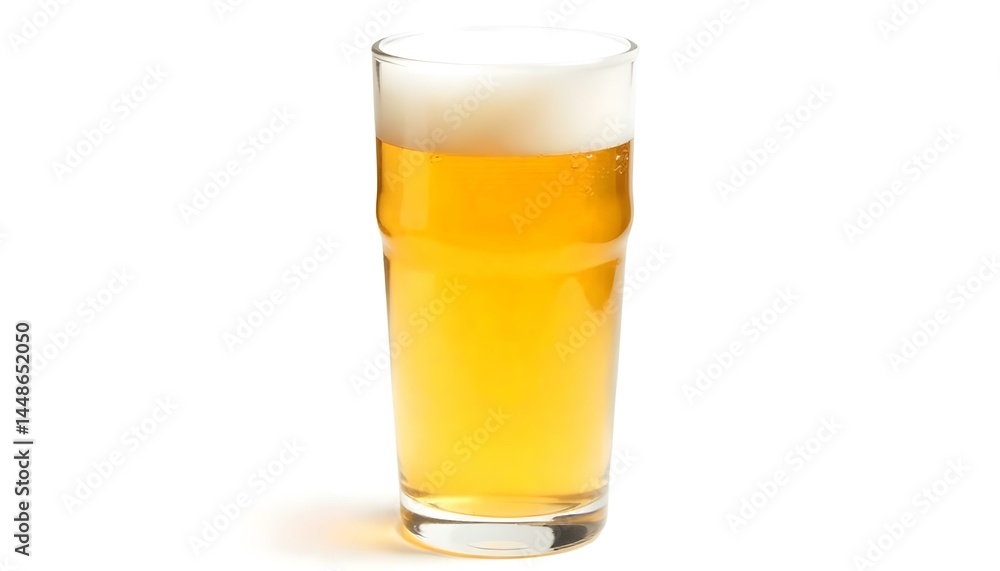 Glass of drinking beer isolated on a white background Glass of drinking beer isolated on a white background