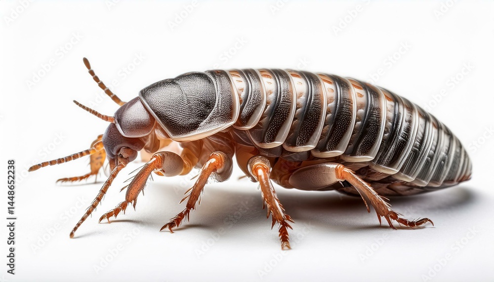Segmented insect close-up Segmented insect close-up