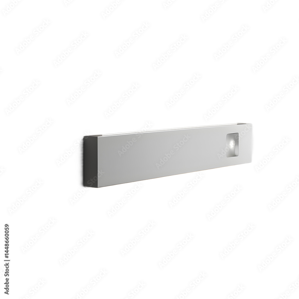 Ultra-modern invisible wall strip LED lamp, isolated on a empty plain background Ultra-modern invisible wall strip LED lamp, isolated on a empty plain background