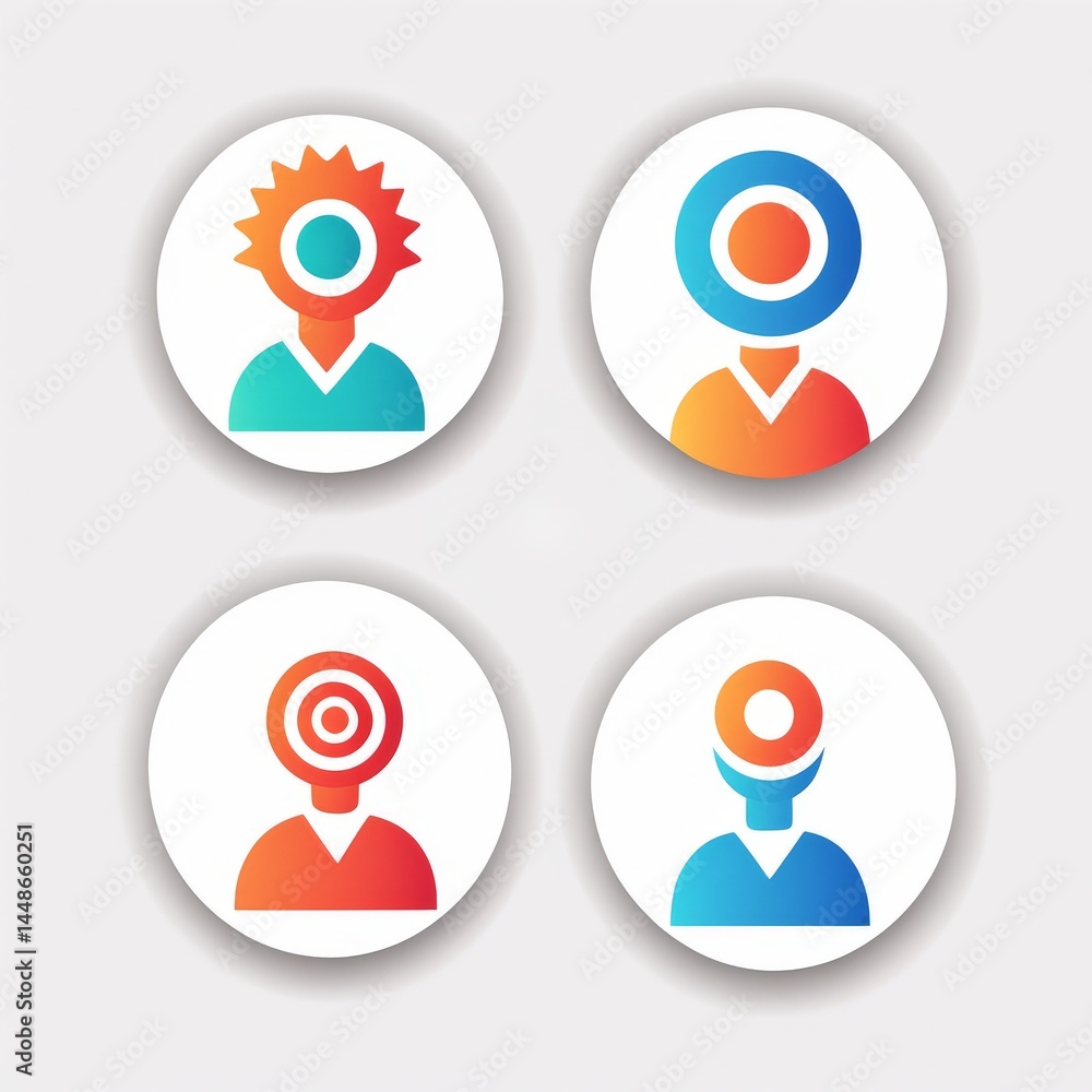 vector set of business icons. vector set of business icons.