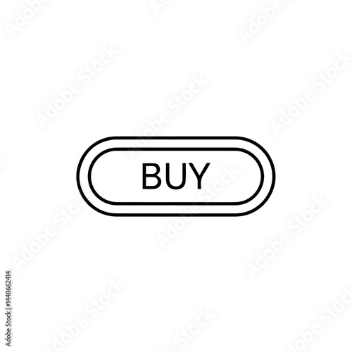 Buy Button Icon in Minimalist Style  