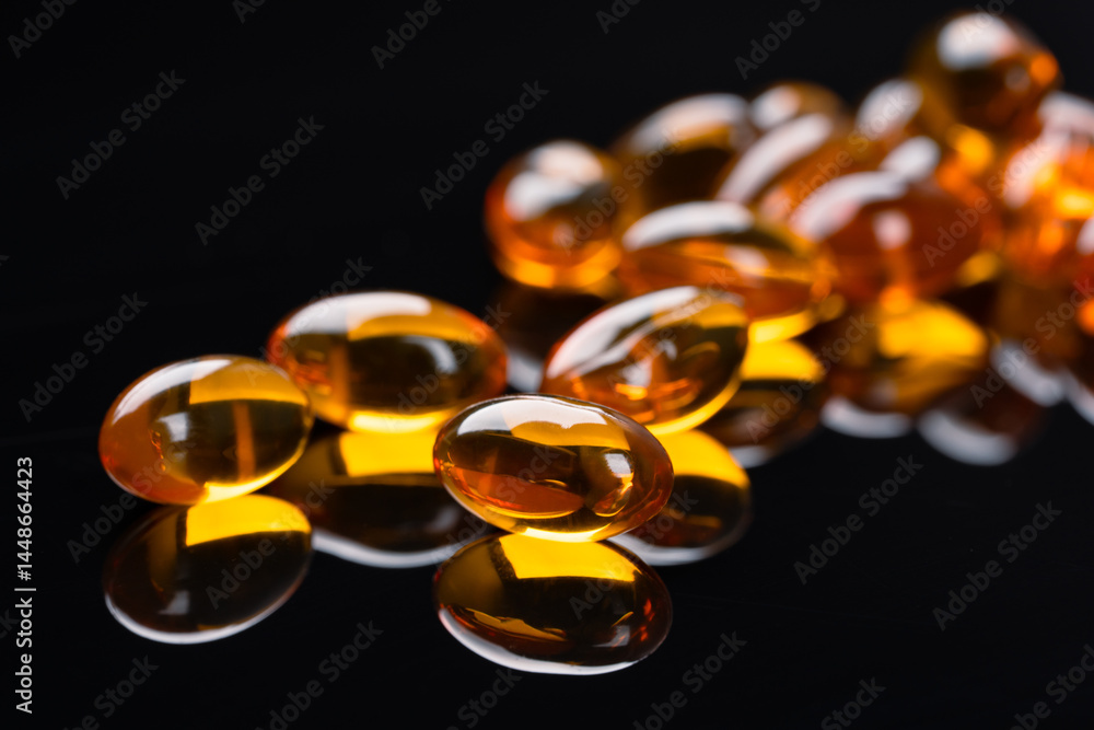 Dietary supplement containing omega 3 fish oil capsules