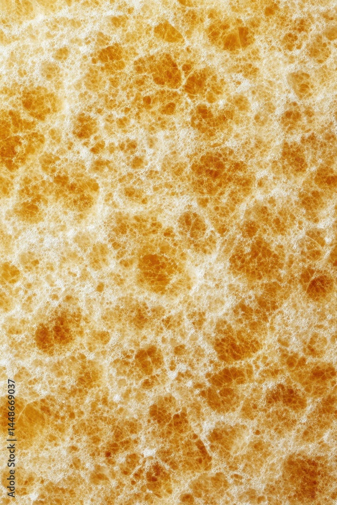 Abstract Close Up of a Porous Yellow Sponge Texture with Intricate Patterns and Organic Feel Capturing the Beauty of Simple Everyday Object in a Macro Shot Abstract Close Up of a Porous Yellow Sponge Texture with Intricate Patterns and Organic Feel Capturing the Beauty of Simple Everyday Object in a Macro Shot