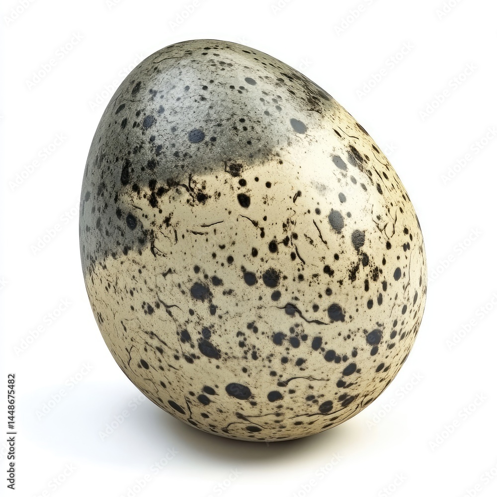 Speckled Bird Egg with Isolated, and Nature Closeup. Speckled Bird Egg with Isolated, and Nature Closeup.