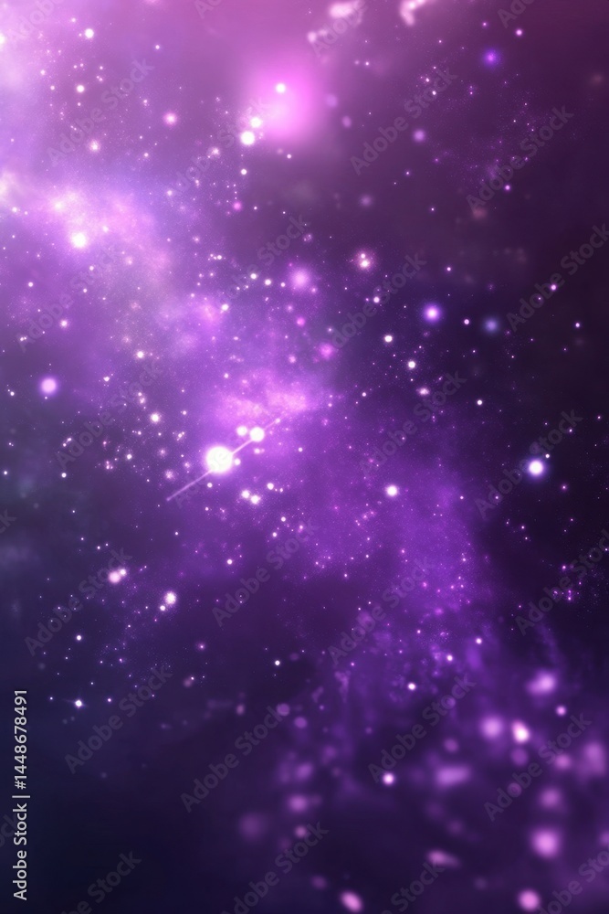 Ethereal cosmic purple nebula with sparkling stars and glowing light in deep space abstract galaxy background with dark atmosphere and celestial beauty Ethereal cosmic purple nebula with sparkling stars and glowing light in deep space abstract galaxy background with dark atmosphere and celestial beauty