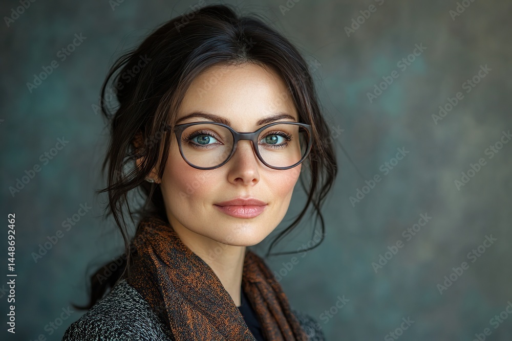 Attractive indian businesswoman looking at camera
