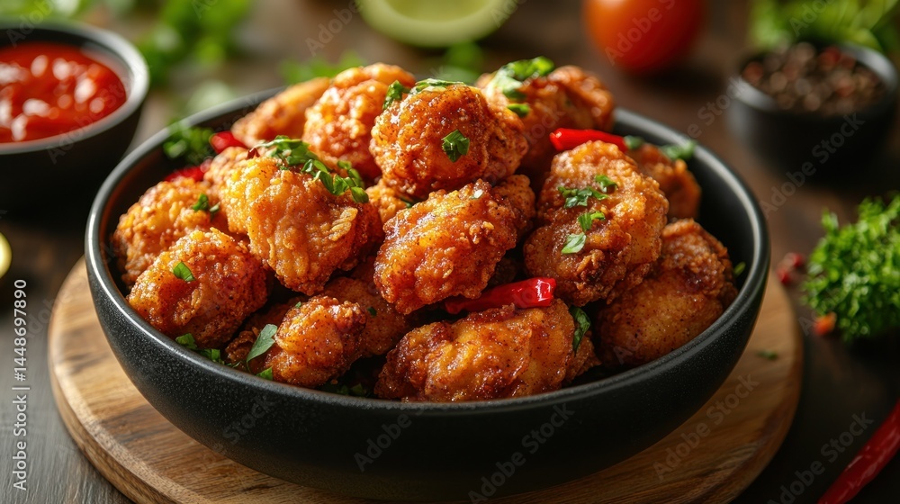 Crispy, flavorful, spicy bites Crispy, flavorful, spicy bites