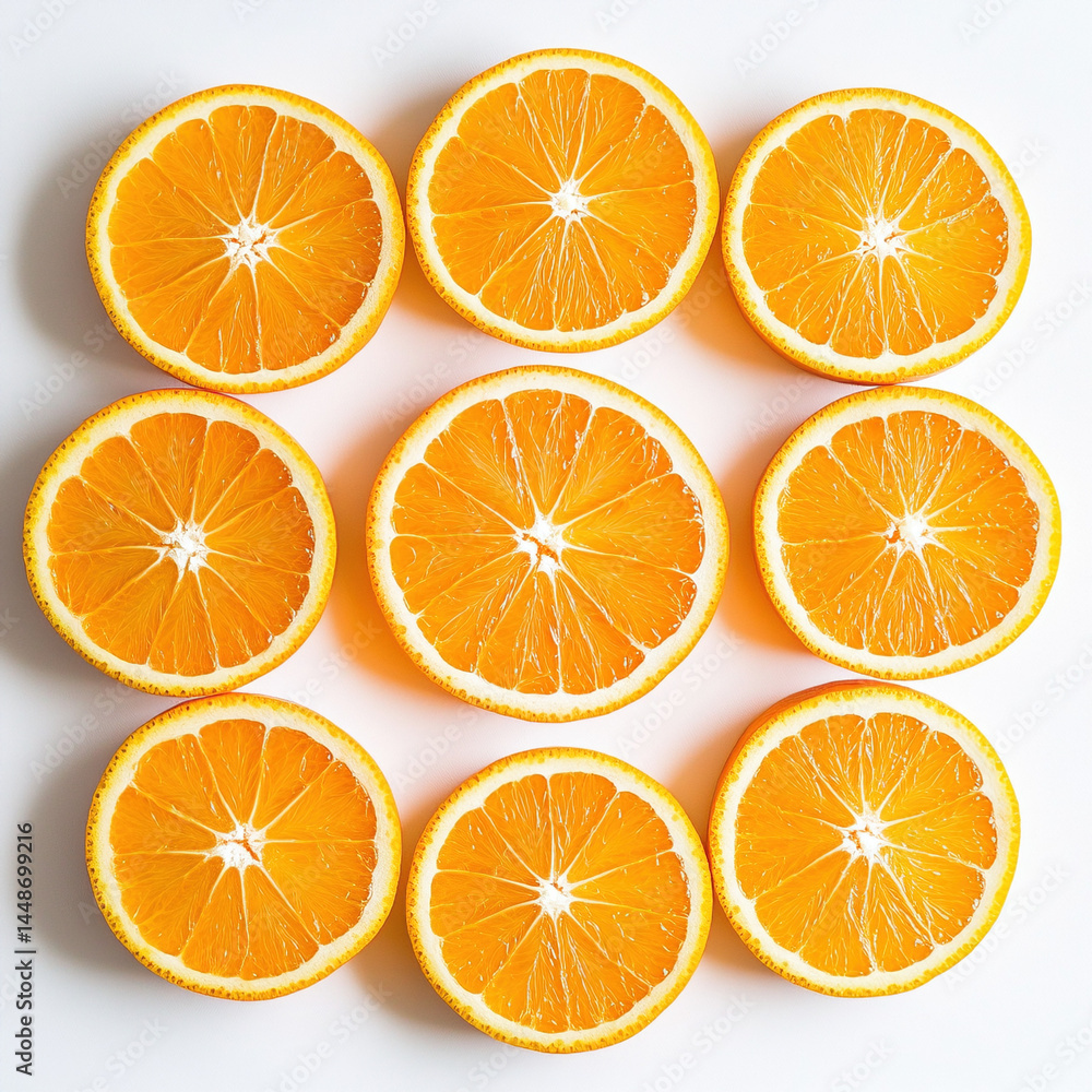 orange slices isolated on white background orange slices isolated on white background