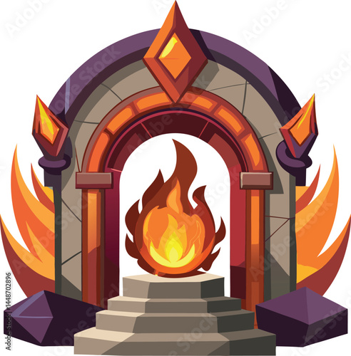 Fantasy portal fire