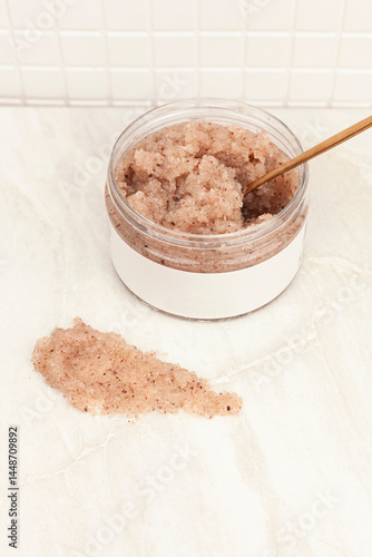 Homemade Coconut Sugar Body Scrub. Handmade Body Scrub