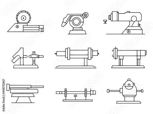 Elegant Wood Lathe Drawing for Professional Use