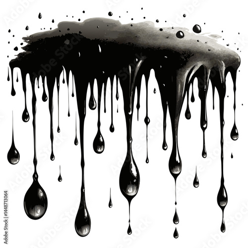 drops of water on a white background