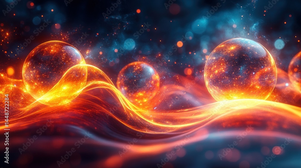 Fiery celestial spheres Fiery celestial spheres