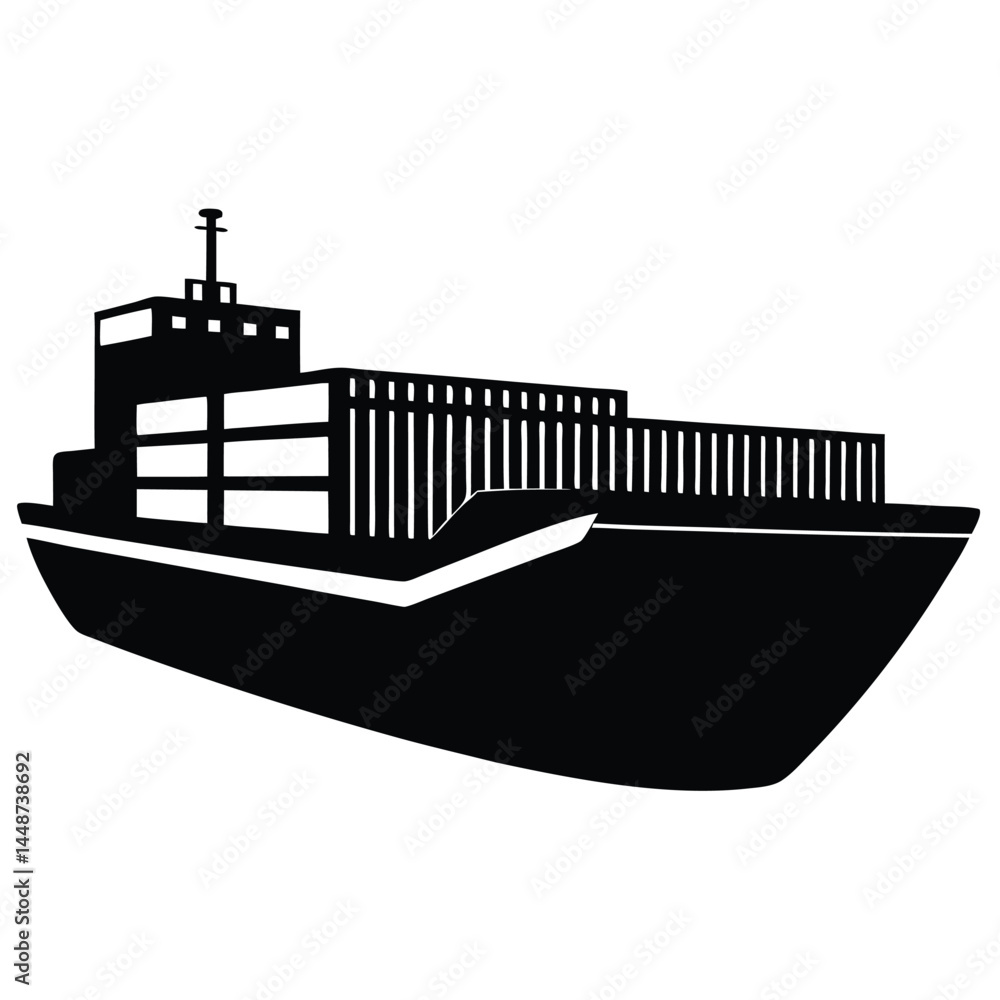 Obraz premium Large Container Ship Maritime Freight Transportation