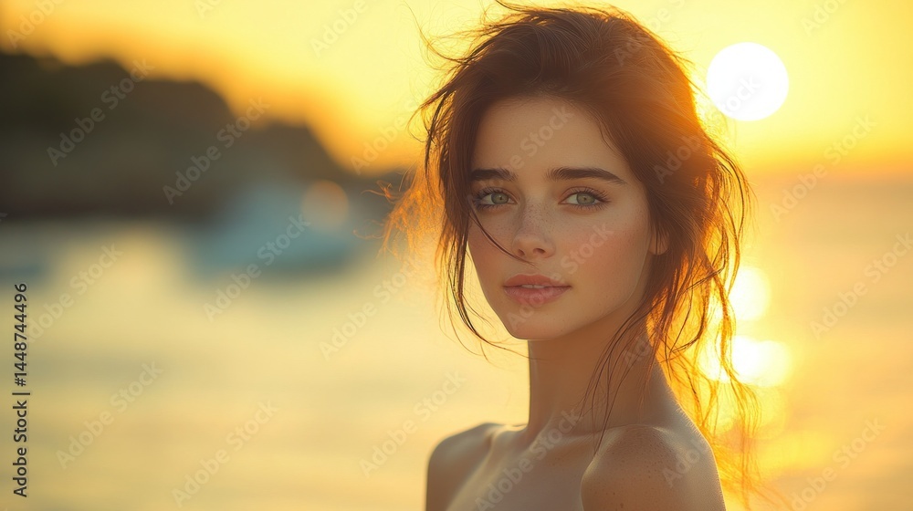 Golden hour beach beauty Golden hour beach beauty