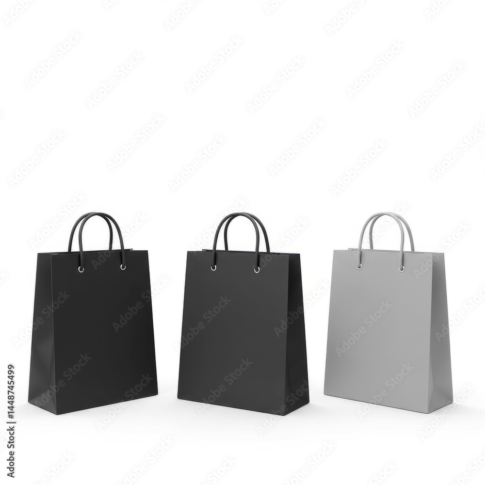 Shopping bag with paper Shopping bag with paper