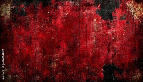Red weathered wood background texture